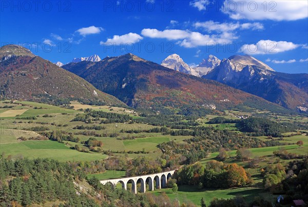 Landscape of Trièves and Devoluy, Drôme