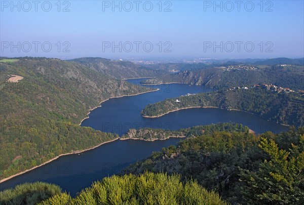 Landscape of the Loire Gorges, Loire