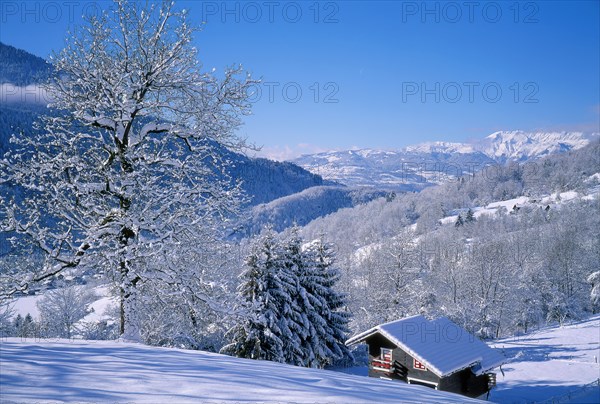 Paysage hivernal, Haute-Savoie