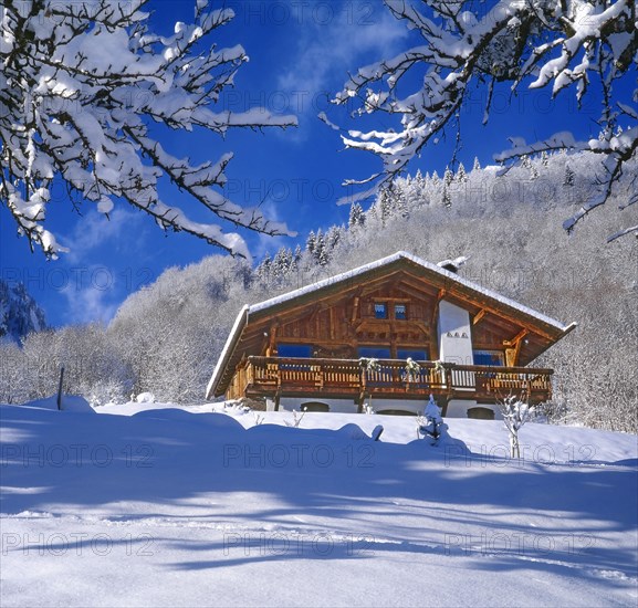 Paysage hivernal, Haute-Savoie