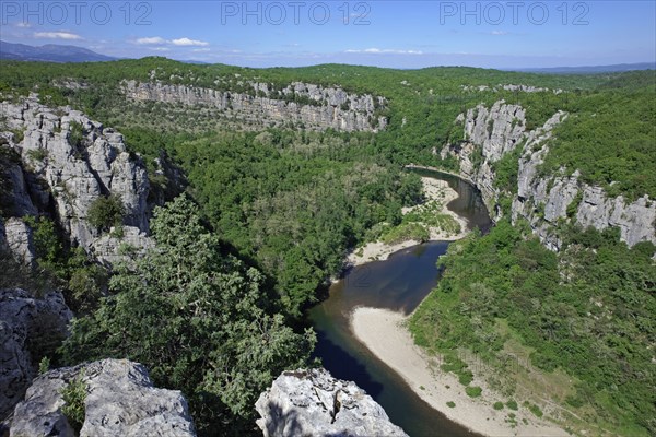 Gorges de Chassezac vers Berrias, Ardèche