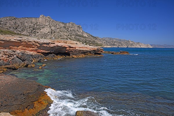 Coastline in Marseille, Bouches-du-Rhône