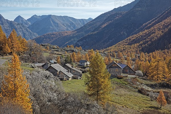 Névache in autumn, Clarée Valley, Hautes-Alpes