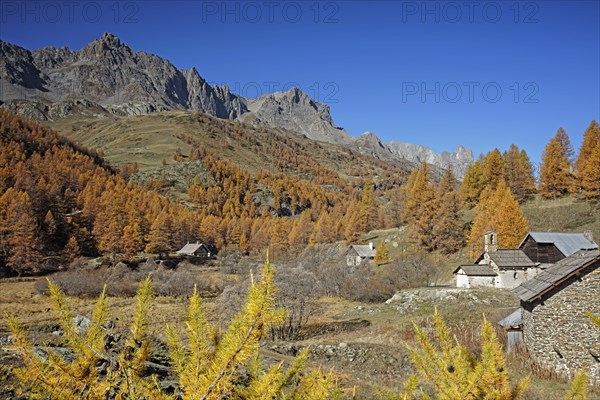 Névache in autumn, Clarée Valley, Hautes-Alpes