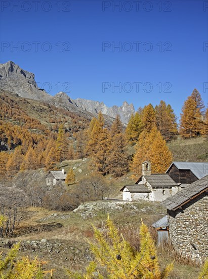 Névache in autumn, Clarée Valley, Hautes-Alpes