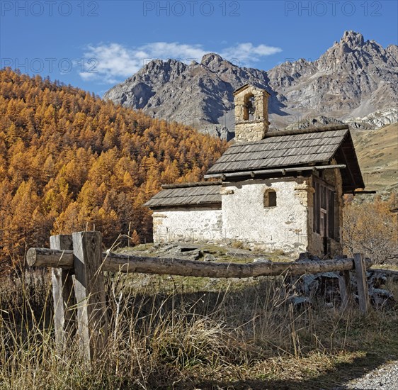 Névache, chapelle Sainte-Marie de Fontcouverte, Vallée de la Clarée, Hautes-Alpes