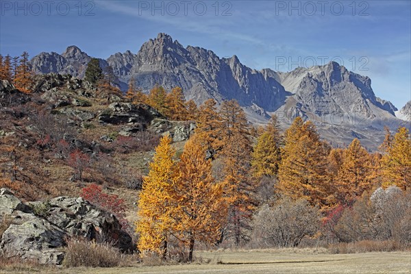 Névache en automne, Vallée de la Clarée, Hautes-Alpes