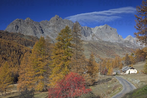 Névache in autumn, Clarée Valley, Hautes-Alpes