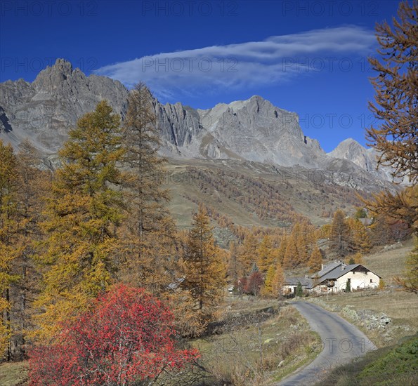 Névache in autumn, Clarée Valley, Hautes-Alpes