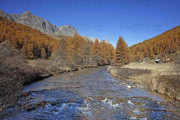 Névache in autumn, Clarée Valley, Hautes-Alpes