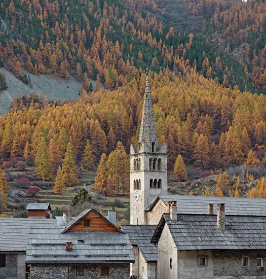 Névache in autumn, Clarée Valley, Hautes-Alpes