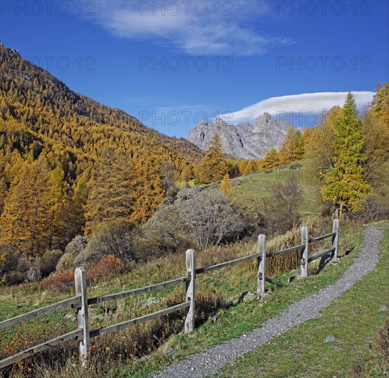 Névache in autumn, Clarée Valley, Hautes-Alpes