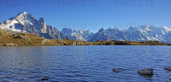 The lac des Chéserys, Mont-Blanc massif, Haute-Savoie