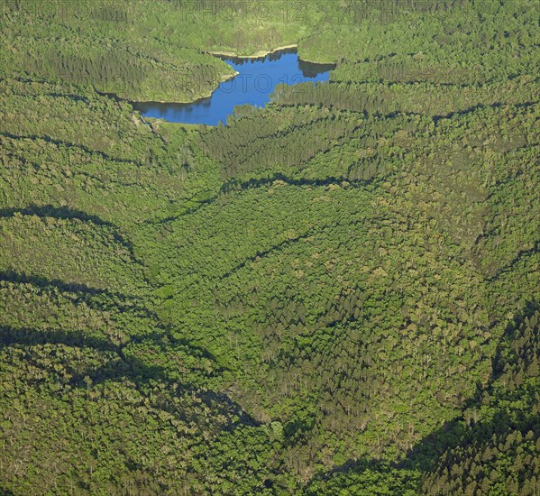 Aerial view of the Adrets massif, Var