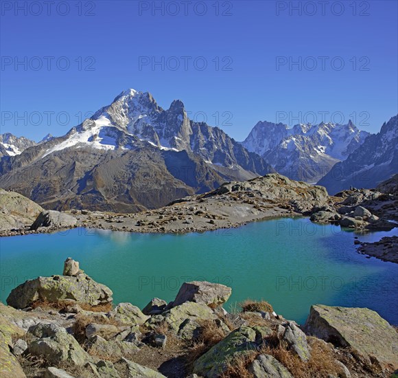 Le Lac Blanc, massif du Mont-Blanc, Haute-savoie