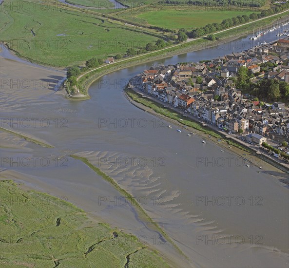 Saint-Valery-sur-Somme, vue aérienne