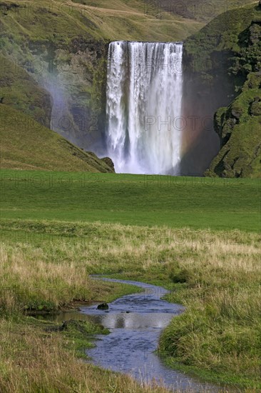 Islande, la cascade de Skogafoss