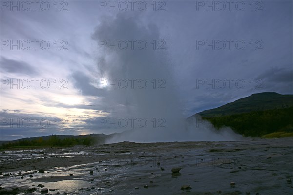 Iceland, the Geysir geothermal area