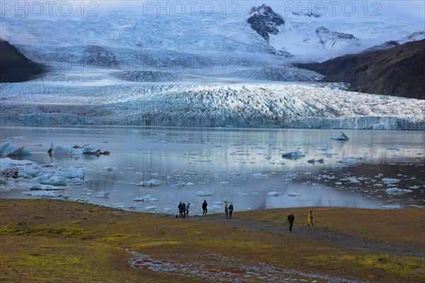 Iceland, Breidamerkurjökull glacier and Jökulsárlón lagoon