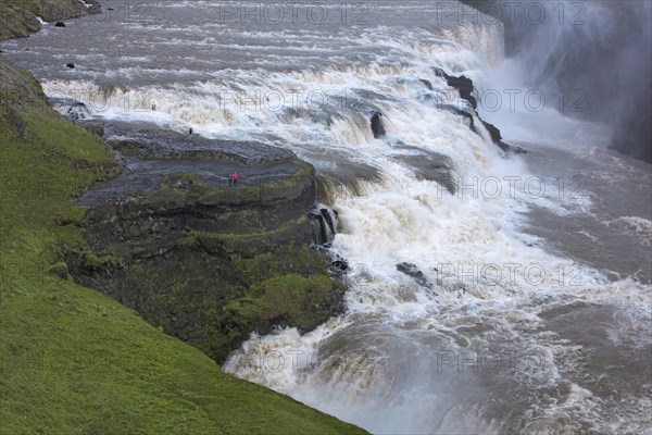 Iceland, Hvita, Gullfoss Falls