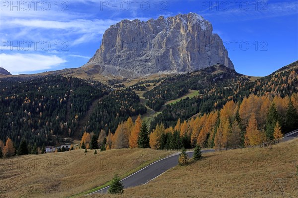 Val Gardena, col de Sella, Dolomites, Italie