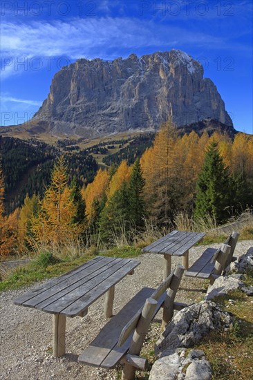 Val Gardena, col de Sella, Dolomites, Italie