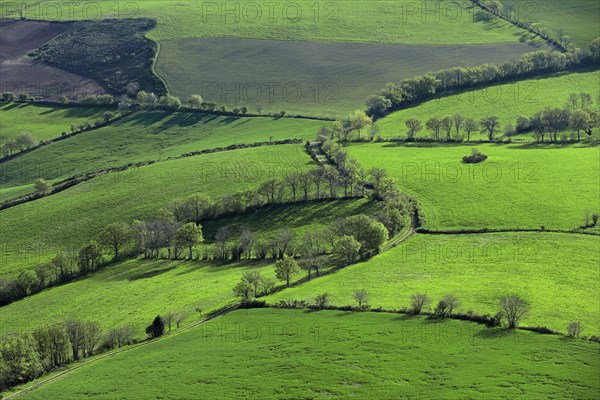 Paysage de campagne en Aveyron