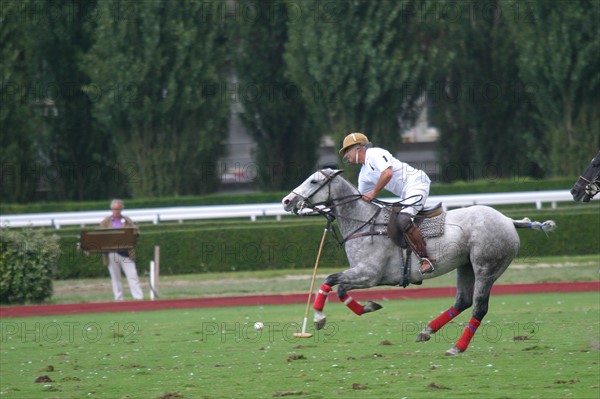 France, Basse Normandie, calvados, cote fleurie, deauville, polo, sport cheval, competition barriere golden, polo cup, hippodrome,