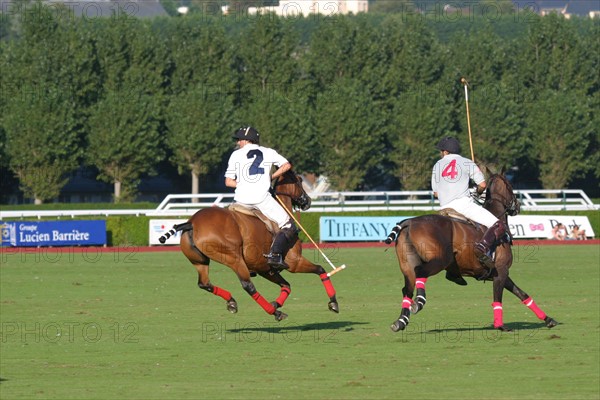 France, Basse Normandie, calvados, cote fleurie, deauville, polo, sport cheval, competition barriere golden, polo cup, hippodrome,