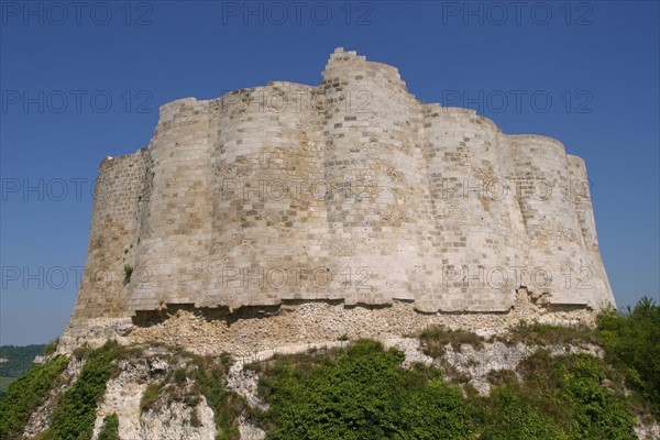 France, Haute Normandie, vallee de la Seine, eure, les andelys, chateau gaillard, donjon, vestige, richard coeur de lion,