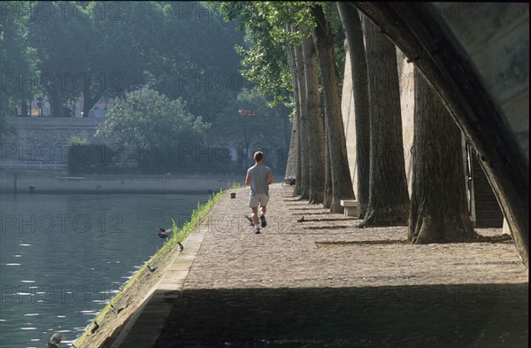 france, Paris 4e, jogging, quai d'anjou
ile saint louis, bord de Seine, arbre