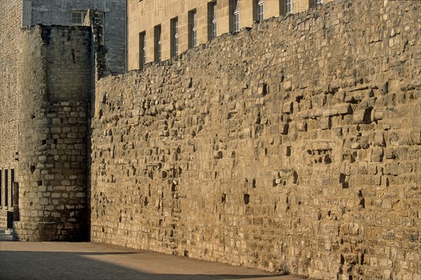 France, remains of the wall of philip augustus