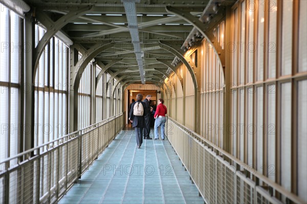 France, Paris 7e, musee d'Orsay, quai Anatole france, couloir derriere la verriere,