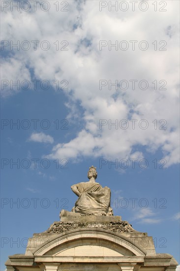 France, Paris 8e place de la concorde - allegorie de strasbourg
