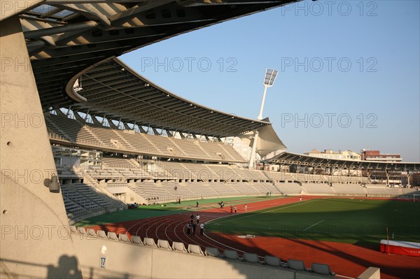 France, Paris 13e, stade charlety, boulevard kellermann, avenue pierre de coubertin, sport, piste, athletisme,
Architectes : Bruno et Henri Gaudin