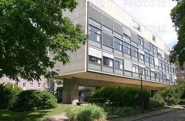 France, Paris 14e, boulevard jourdan, cité internationale, fondation suisse, architecte Le Corbusier,