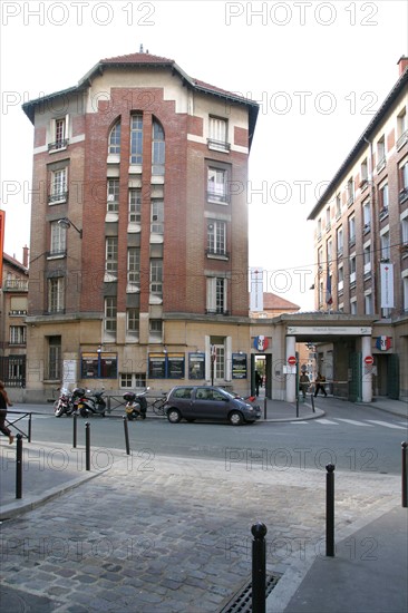 France, Paris 14e, hopital Broussais
depuis la villa collet, architecture art deco,