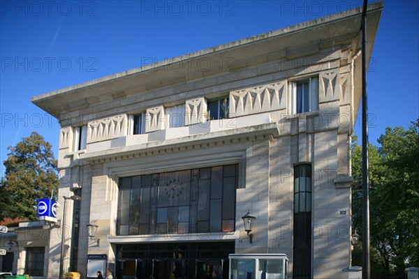 France, Paris 14e, boulevard jourdan, station rer, cite universitaire, art deco,