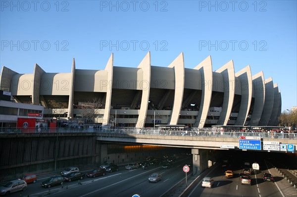 France, Paris 16e, stade du parc des princes, architecte roger taillibert, boulevard peripherique,