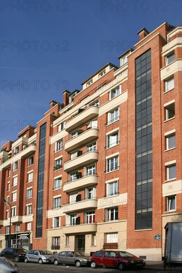 France, red brick building