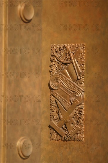 France, bronze door