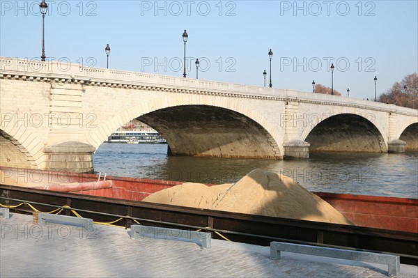 France, docked barge