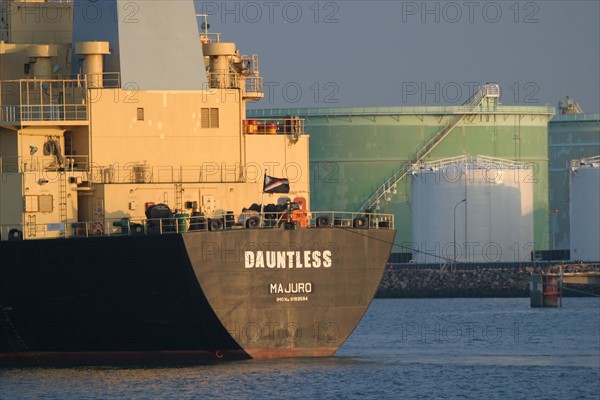 France: Normandie, Seine Maritime, le havre, port de commerce, petrolier, cargo, navire, bateau, marine marchande, commerce international, mondialisation,