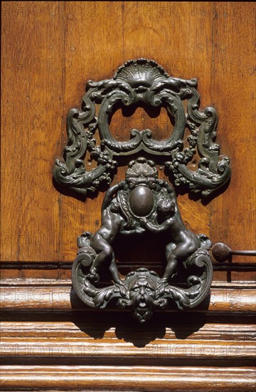 France, decorated doorknob