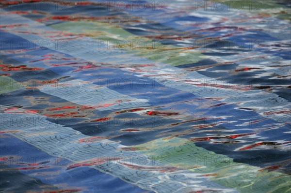 France, hauts de seine, la defense, tours, immeubles, gratte ciel, fontaine monumentale de yaacov agam, eau,