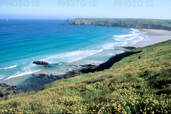 France, Bretagne, Finistere sud, Cap Sizun, Cornouaille, baie des prepasses, entre la pointe du Raz et la pointe du Van