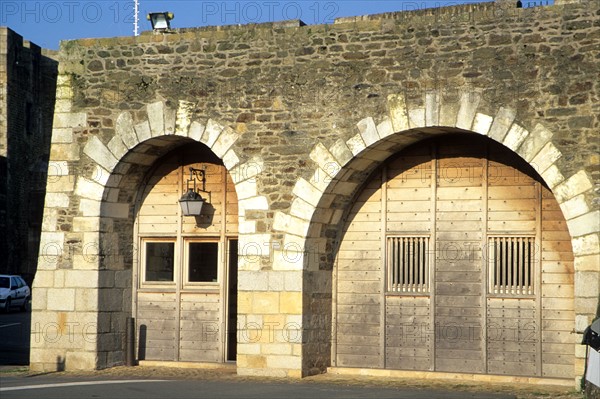 France, Bretagne, Finistere, nord, brest, chateau, detail chateau, musee, marine nationale, fortification,