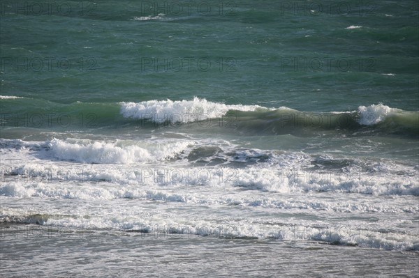 France, Bretagne, Finistere sud, Cornouaille, Nevez, littoral, mer, vagues, atlantique,