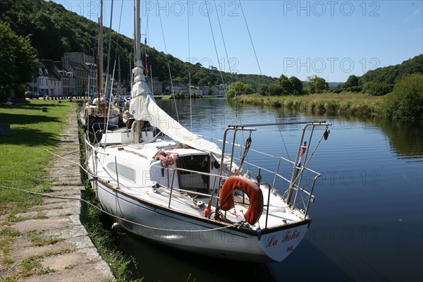 France, the nantes canal in brest