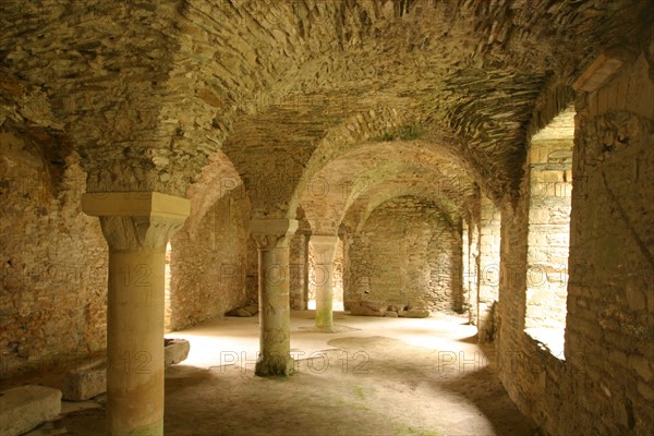 France, Basse Normandie, Manche, Cotentin, Cherbourg, abbaye du voeu
Hotel d'harcourt, voutes, art roman, monument historique, le chauffoir